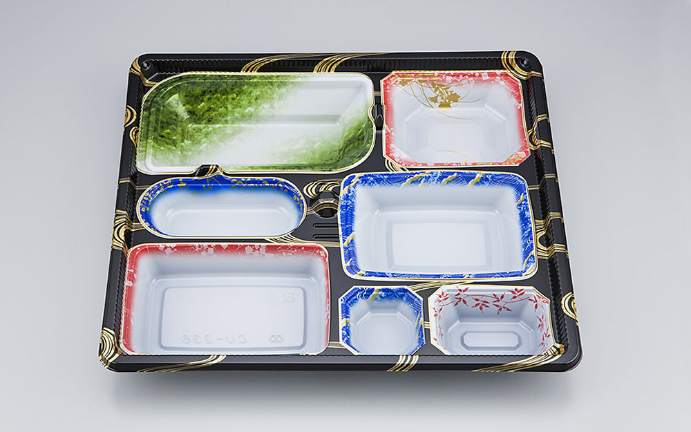 仕出し容器 CU-236 曲水本体（N）