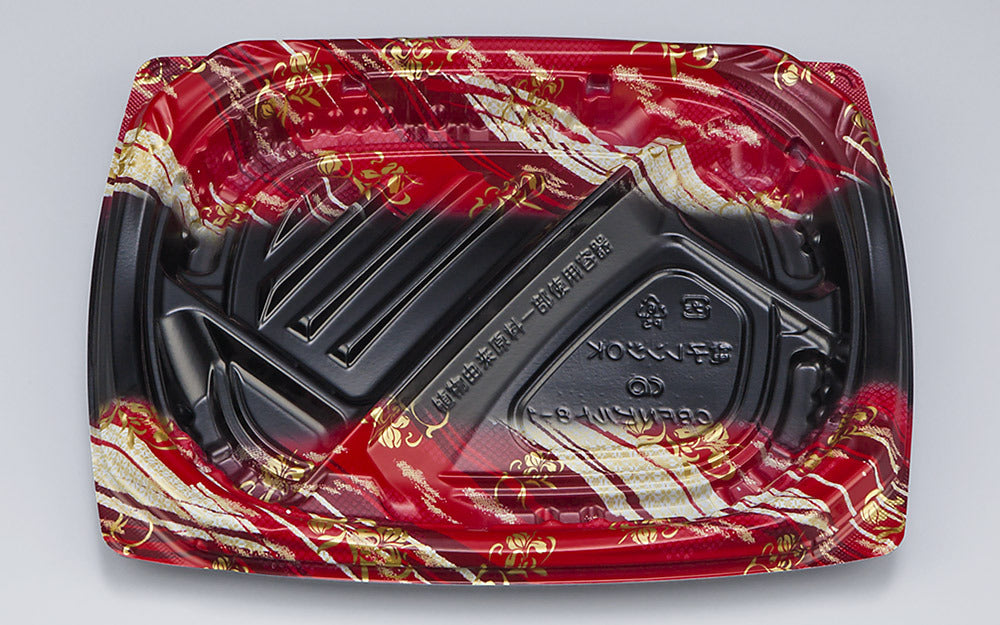 弁当容器 CBFNビルト8-1 鮫雲赤本体