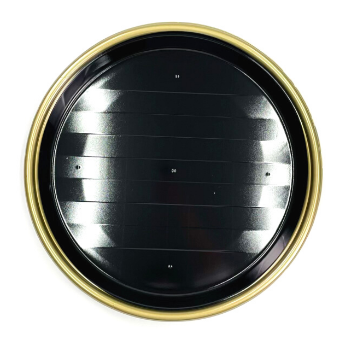にぎり約56～70貫用　新7人桶 金フチ黒 本体 φ450×45ｍｍ（蓋別売）