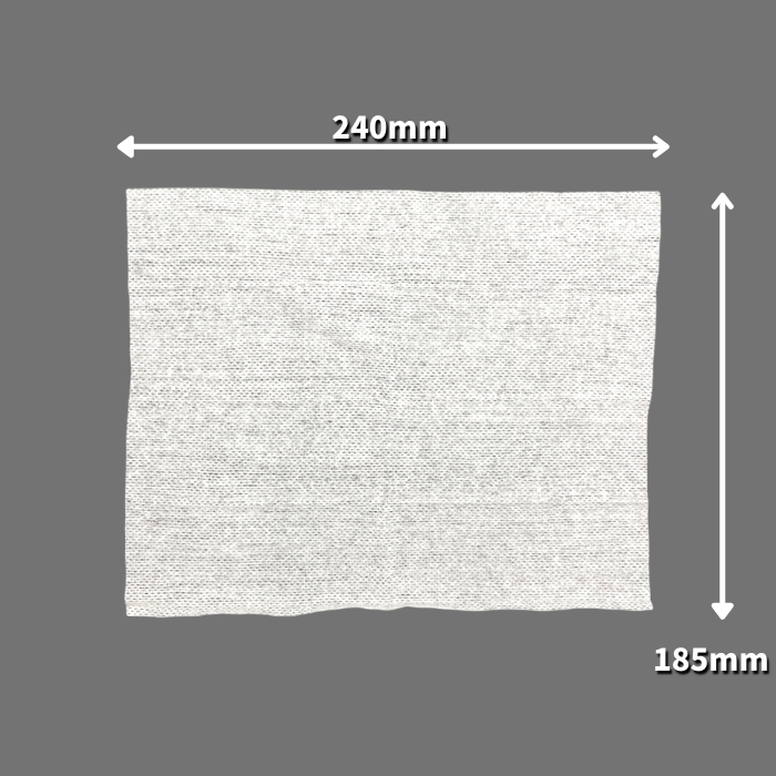 おしぼりクロスクリーン無地平型　(240×185mm)