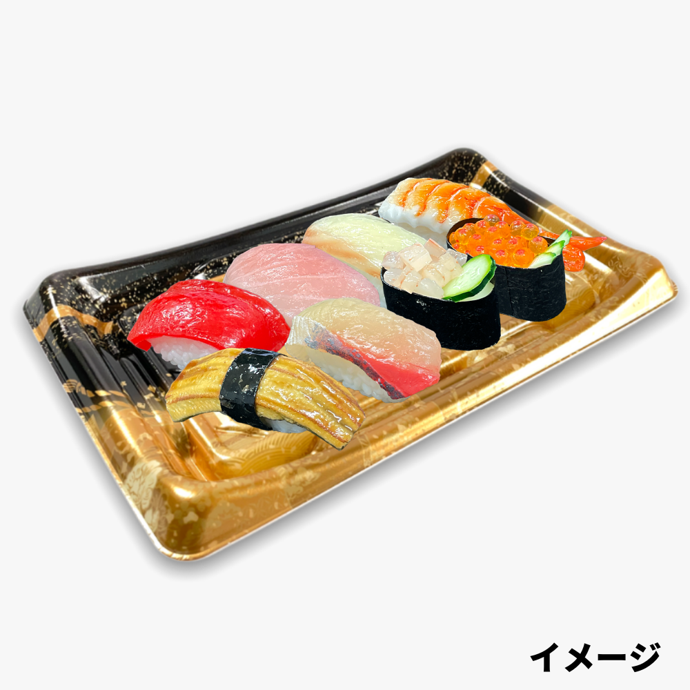 寿司8貫用　SFうま皿24　優　本体(215×145mm)