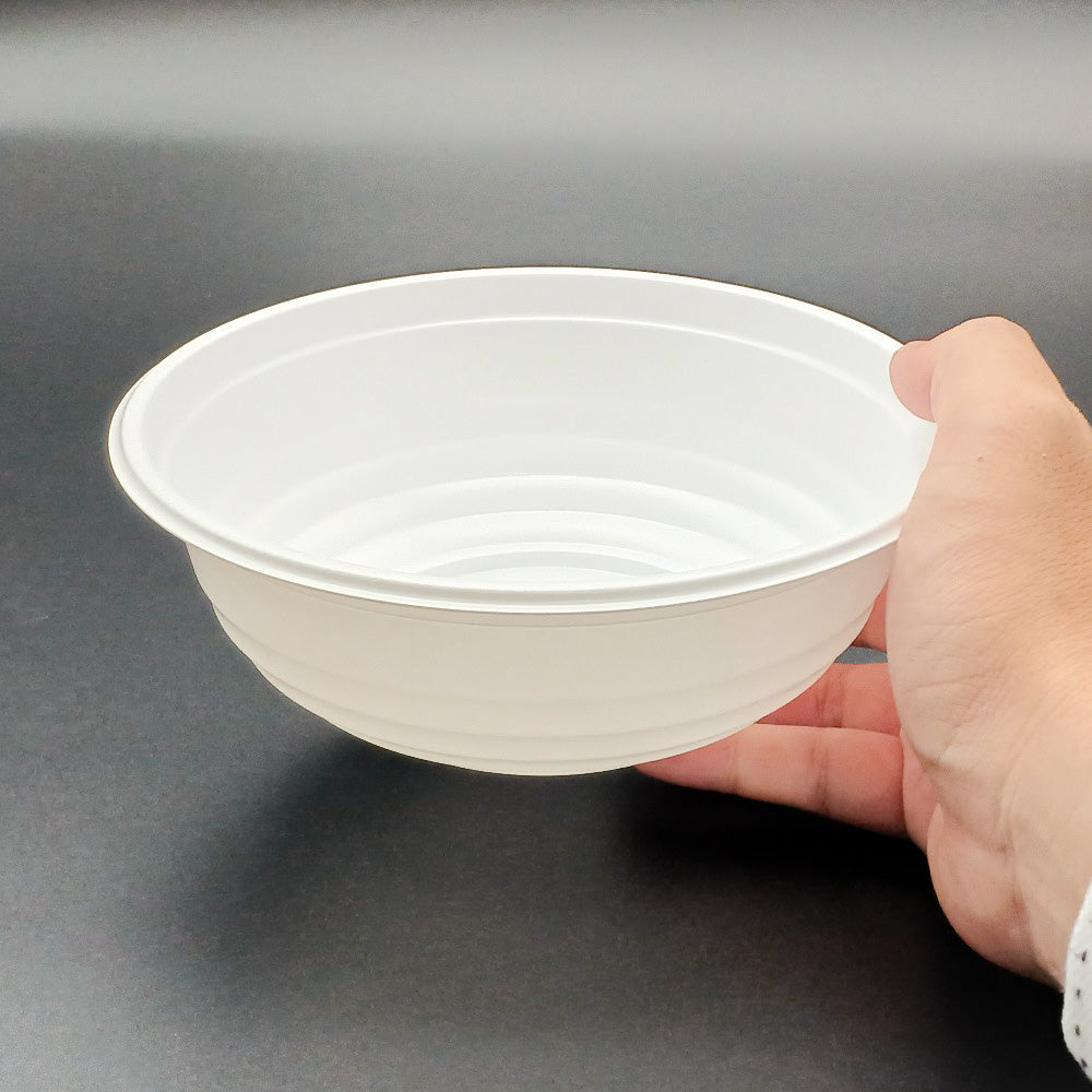 低発泡 プラスチックどんぶり容器 BF-362 ホワイト 本体