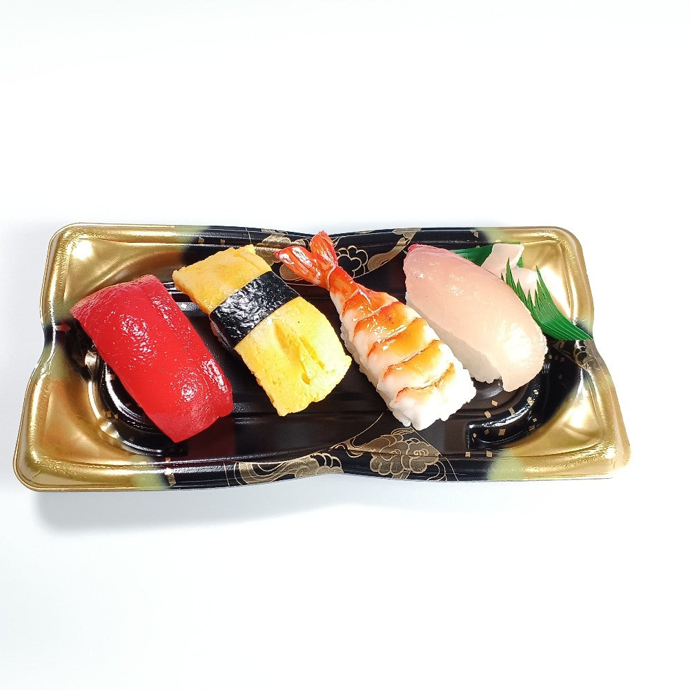 寿司4貫用　SF華皿14　水雲　本体(215×110mm)