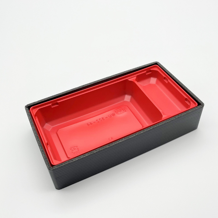 折箱重　WU-302-44　黒地黒千筋赤　本体（207×110mm）