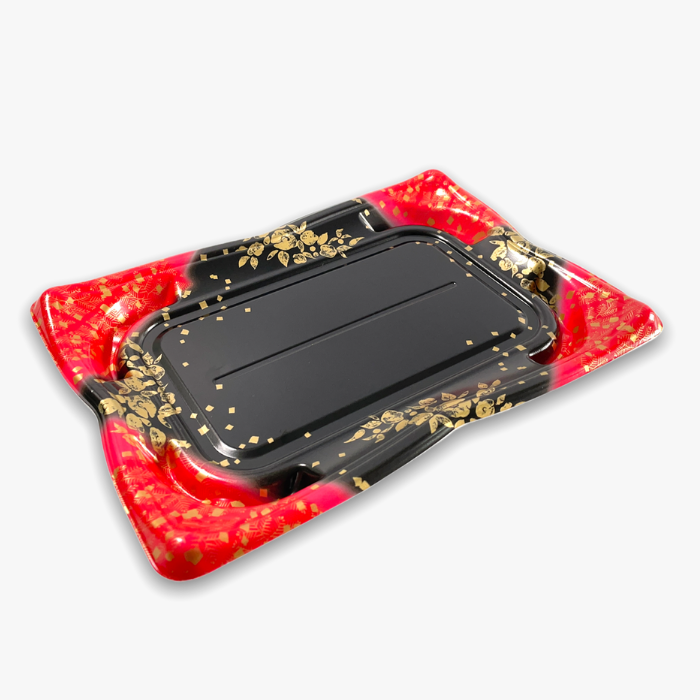 寿司8貫用　SF華皿24　冬山　本体(215×148mm)