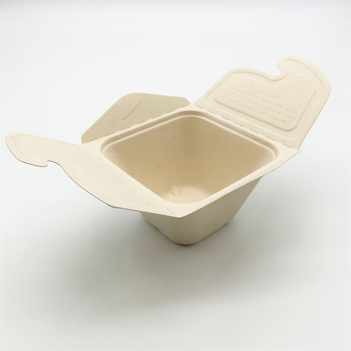 ロック付きパルプスクエア容器　16オンス　450ml