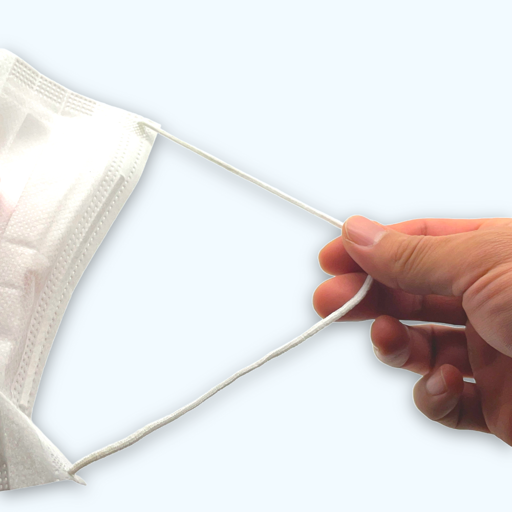 【使い捨て頭掛け2層マスク】No.859 プリートマスク50 2PLY オーバーヘッド