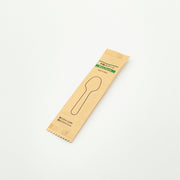 木製スプ－ン85 紙完封袋(茶色）