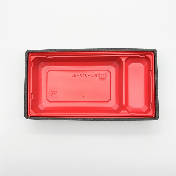 折箱重　WU-302-44　黒地黒千筋赤　本体（207×110mm）