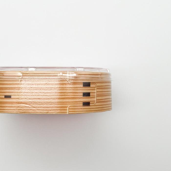 折箱弁当容器　わっぱ WU-405 本体（165×134mm）