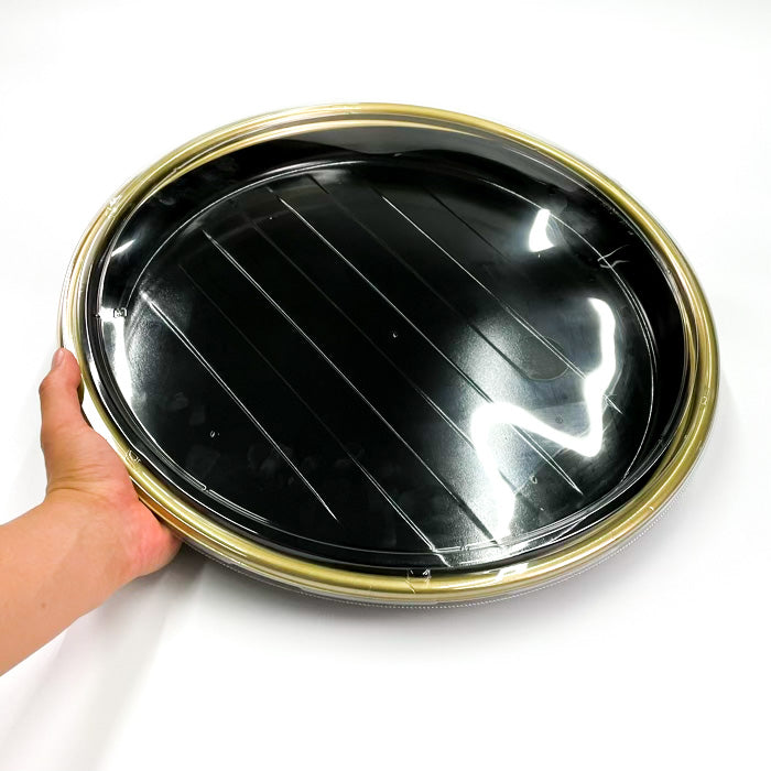 にぎり約56～70貫用　新7人桶 金フチ黒 本体 φ450×45ｍｍ（蓋別売）