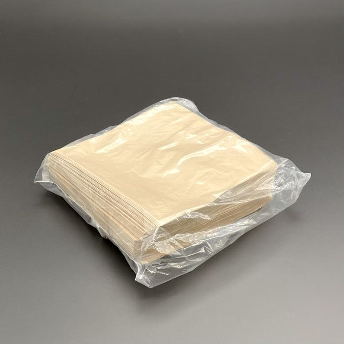 紙ナフキン　四ﾂ折　未晒（250×250 mm）