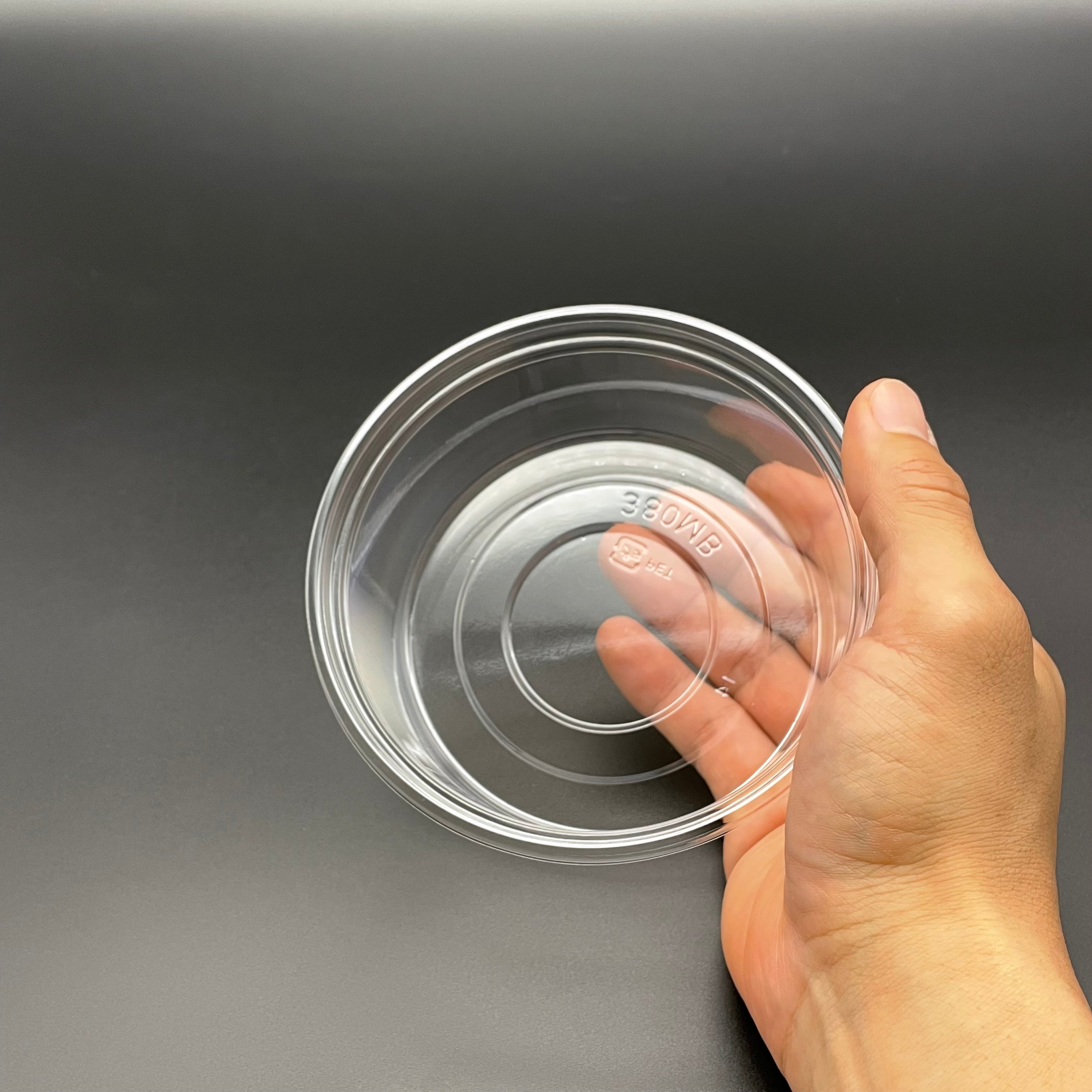 丸カップ　A-PET　380MB　本体 (φ130×50mm）