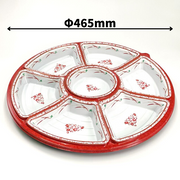 NUオードブル40　赤伊万里　フタ別売（Φ465×46mm）