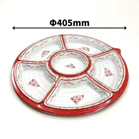 NUオードブル38　赤伊万里　本体（Φ405×41 mm）