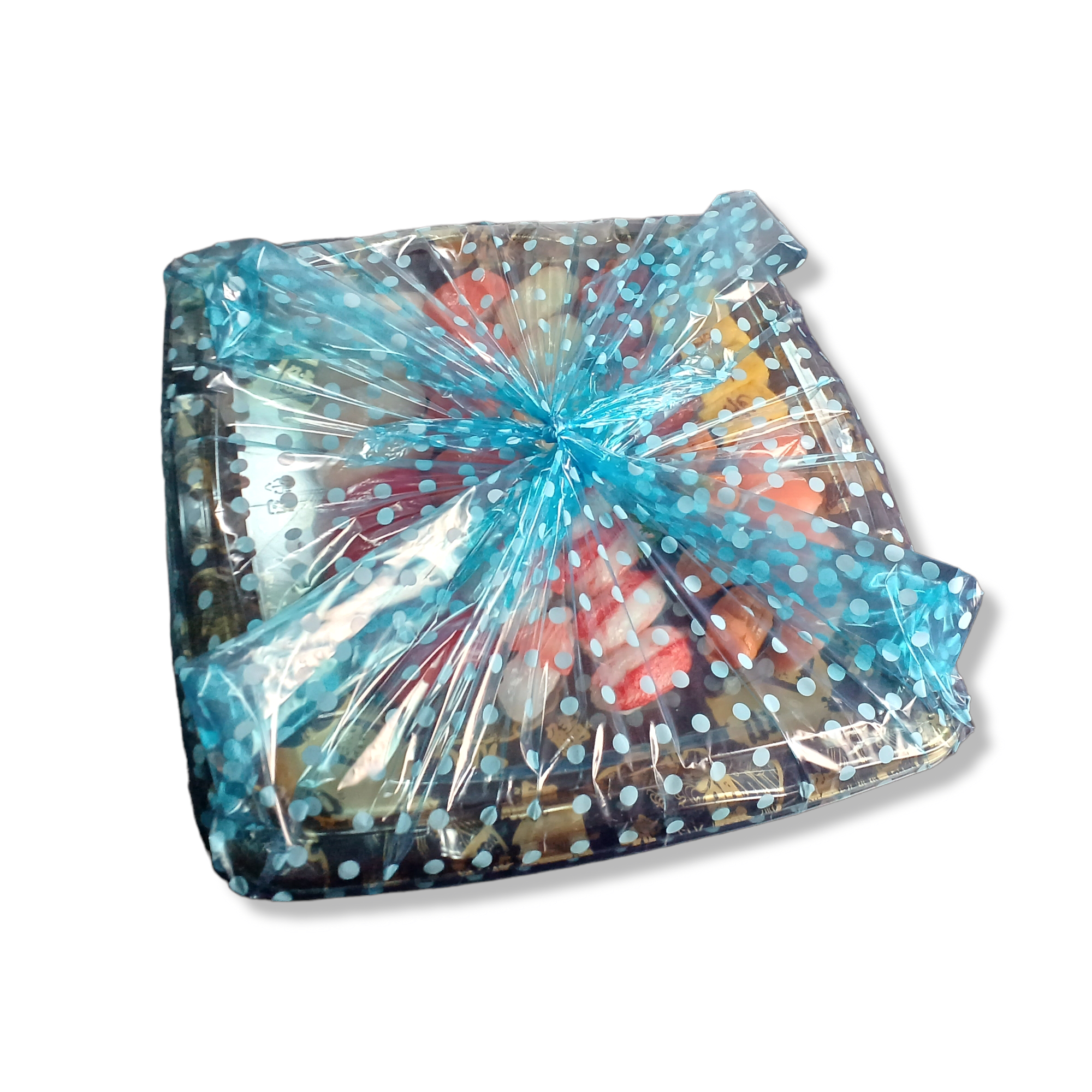 ポリ風呂敷 No.76 水玉ブルー