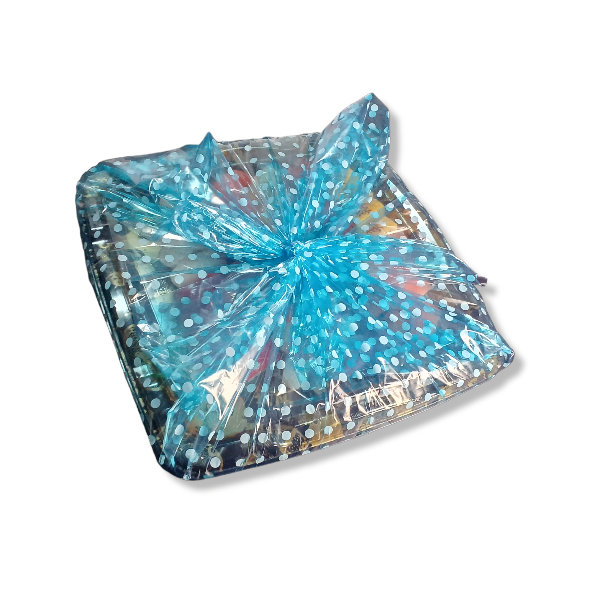 ポリ風呂敷 No.70 水玉ブルー