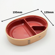 折箱弁当容器　WU-407(R)　わっぱ　本体（195×139mm）