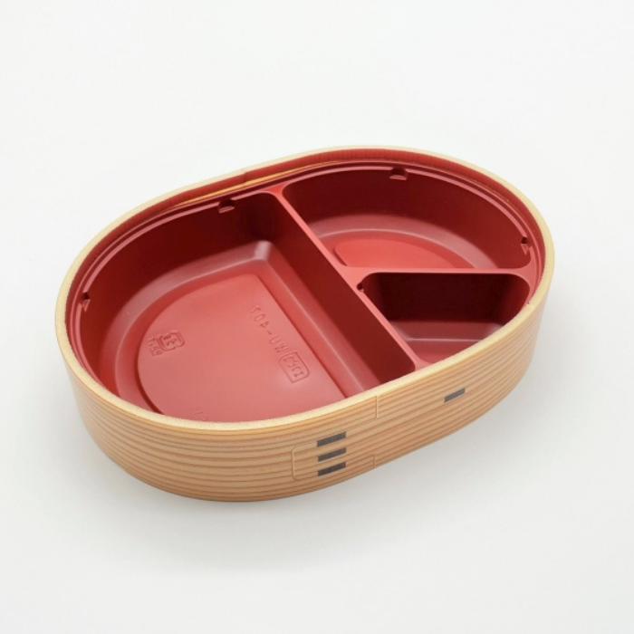 折箱弁当容器　WU-407(R)　わっぱ　本体（195×139mm）